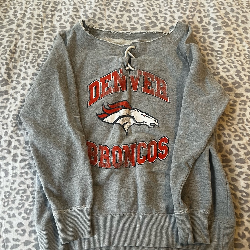 Denver Broncos Gray Sweatshirt